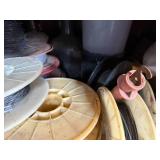 Everything on 2 Shelves - Electric Fence Supplies, Chain, Wire