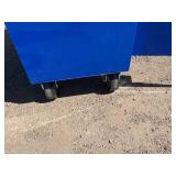 Like New Blue Yukon 46" Mobile Workbench With Butcher Block Top 2 of the casters are 360
