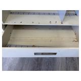 Wide Metal File Cabinet With Cabinet Doors That Open The Full Length. Great for parts and tool storage