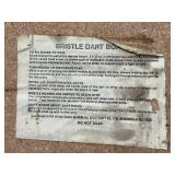 Vitage The tavern, full-size bristle board, bristle dartboard, unused, 1 1/4 inch metal trimmed