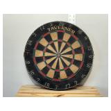 Vitage The tavern, full-size bristle board, bristle dartboard, unused, 1 1/4 inch metal trimmed