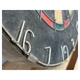 Vitage The tavern, full-size bristle board, bristle dartboard, unused, 1 1/4 inch metal trimmed