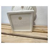 Mixed Lot Vintage Redwing USA number 850 double handled vase HAEGER number 649 USA pigeon seated, & Goodwin Bros. handled bowl stoneware