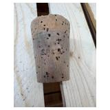 Mid-century modern, vintage, glass half gallon, cast clay grade AA milk, red River valleys, finest bottle with original cork 60 Sweet Court trademark