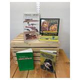 Six books, two hunting dog/retriever training, dog training for dummies, two books on guns, small arms