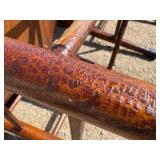 Two antique oak bentwood frame chairs *Extra Ship Cost