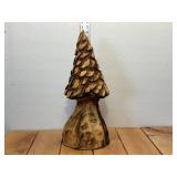 21" Tall Chainsaw Carved Morel Mushroom - Really Well Done