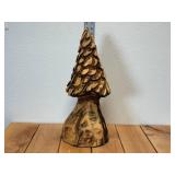 21" Tall Chainsaw Carved Morel Mushroom - Really Well Done