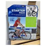 New in damaged box bicycle starter pack ZEFAL, One BONTRAGER space SOLSTICE adult medium large helmet, bicycle helmet & Pink reusable bag