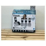 VTEC Bluetooth 4 hand set connect to sell answering system with smart call blocker landline phones. Damaged box.