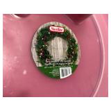 New unused sterile light wreath storage container. Holds 24 inch wreath.