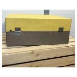 Vintage Lionel spear tone, portable electric record player photograph model 44000 style 604