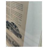1950 buy better Buick advertisement full page framed matted 20 inches tall 16 inches wide by