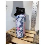 Mixed lot brass like candleholder candle lampshade, modern bubble, glass dish with silver metal pedestal soap dish, Matching pewter, topped, clear spiral pattern, glass apothecary Jar, New unused Hydr