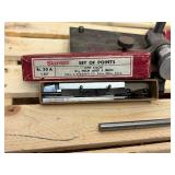 Precision instrument Brown and Sharpe SHARPE5 99–622 precision surface gauge, additional surface gauge without maker mark, inbox STARRETT inside micrometer caliper number 124