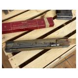 Precision instrument Brown and Sharpe SHARPE5 99–622 precision surface gauge, additional surface gauge without maker mark, inbox STARRETT inside micrometer caliper number 124