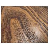 Oak buffet, antique, Tiger Oak, white oak, detailed, original brass handles, very nice condition, signs of original paint color on back, 42 inches wide *Extra Ship Cost