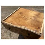 Oak buffet, antique, Tiger Oak, white oak, detailed, original brass handles, very nice condition, signs of original paint color on back, 42 inches wide *Extra Ship Cost