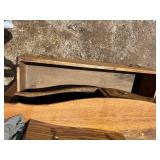 Oak buffet, antique, Tiger Oak, white oak, detailed, original brass handles, very nice condition, signs of original paint color on back, 42 inches wide *Extra Ship Cost