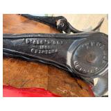 Rare, Unique E.W.A Rowles Co. Cast Iron 1881 School Desk with NOT ATTACHED Cast Iron Fold Down School Chair Seat