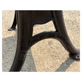 Rare, Unique E.W.A Rowles Co. Cast Iron 1881 School Desk with NOT ATTACHED Cast Iron Fold Down School Chair Seat