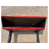 Rare, Unique E.W.A Rowles Co. Cast Iron 1881 School Desk with NOT ATTACHED Cast Iron Fold Down School Chair Seat