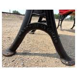 Rare, Unique E.W.A Rowles Co. Cast Iron 1881 School Desk with NOT ATTACHED Cast Iron Fold Down School Chair Seat