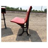 Rare, Unique E.W.A Rowles Co. Cast Iron 1881 School Desk with NOT ATTACHED Cast Iron Fold Down School Chair Seat