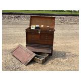 1950s mid century modern possible earlier  20 inches tall 9 1/2 inches wide deep 19 1/2 inches wide.