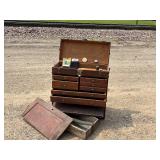 1950s mid century modern possible earlier  20 inches tall 9 1/2 inches wide deep 19 1/2 inches wide.