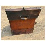 1950s mid century modern possible earlier  20 inches tall 9 1/2 inches wide deep 19 1/2 inches wide.