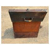 1950s mid century modern possible earlier  20 inches tall 9 1/2 inches wide deep 19 1/2 inches wide.