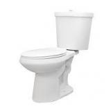 Glacier Bay 12 inch Rough In Two-Piece 1.1 GPF/1.6 GPF Dual Flush Elongated Toilet in White Seat Included   Customer Returns See Pictrures