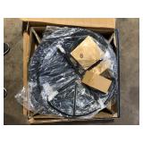 Hampton Bay Sadler 29.33 in.W Rubbed Bronze Steel Wood Outdoor Fire Pit with Cover and Poker Included Customer Returns See Pictures