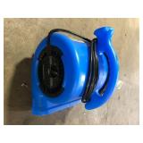 B-Air 1/4 HP Air Mover Blower Fan for Water Damage Restoration Carpet Dryer Floor Home and Plumbing Use in Blue Customer Returns See Pictures