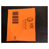 Cayden 6.5 in 1-Light Brushed Nickel Shaded Pendant Light with Clear Plus Etched Opal Glass Shade, No Bulbs Included Customer Returns See Pictures