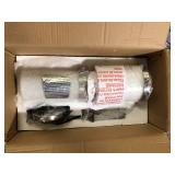 Cayden 6.5 in 1-Light Brushed Nickel Shaded Pendant Light with Clear Plus Etched Opal Glass Shade, No Bulbs Included Customer Returns See Pictures