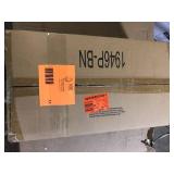 Cayden 6.5 in 1-Light Brushed Nickel Shaded Pendant Light with Clear Plus Etched Opal Glass Shade, No Bulbs Included Customer Returns See Pictures