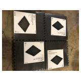 Lot of TrafficMaster Black 24 in. W x 24 in. L x 0.47 in. Foam Interlocking Gym Floor Tiles (6 Tiles/Pack) (24 sq. ft.)   Customer Returns See Pictures