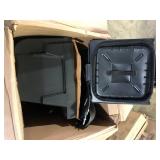 John Deere 42 in. Twin Bagger for 100 Series Tractors Customer Returns See Pictures