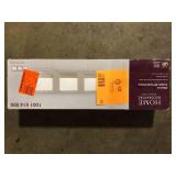 Home Decorators Collection Alberson Collection 3-Light Brushed Nickel LED Vanity Light with Frosted Acrylic Shade  Customer Returns See Pictures