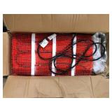 VEVOR Floor Heating Mat 100 Sq. ft Electric Radiant In-Floor Heated Warm System with Digital Floor Sensing Thermostat  Customer Returns See Pictures
