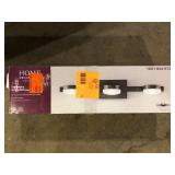 Home Decorators Collection Montrose 23.75 in. 3-Light Contemporary Bronze Dimmable Bathroom Vanity Light with Etched Glass Shade  Customer Returns See Pictures