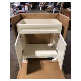 Glacier Bay Everdean 31 in. Single Sink White Bath Vanity Granite Top Not Included Customer Returns See Pictures