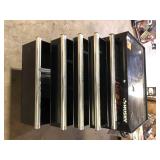 Husky Tool Storage 27 in. W x 18 in. D 5-Drawer Gloss Black Rolling Tool Cabinet Customer Returns See Pictures