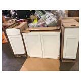 Lot of Assorted Kitchen Cabinets Various Models and Conditions  Customer Returns See Pictures