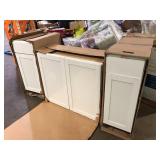 Lot of Assorted Kitchen Cabinets Various Models and Conditions  Customer Returns See Pictures