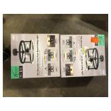 Lot of Feit Electric Katalyst 15 in. 3-Light Matte Black Color Choice Selectable CCT LED with Night Light Semi-Flush Mount Ceiling Light Customer Returns See Pictures