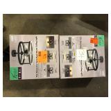 Lot of Feit Electric Katalyst 15 in. 3-Light Matte Black Color Choice Selectable CCT LED with Night Light Semi-Flush Mount Ceiling Light Customer Returns See Pictures