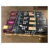 13 Boxes of Home Decorators Collection Bonnyneck Oak 12 MIL x 7 in. W x 48 in. L Natural Brown Water Resistant Click Vinyl Plank Flooring 23.33 sq. ft./Case  Customer Returns See Pictures